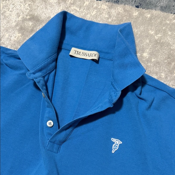 Trussardi Royal Blue Polo with Logo - Picture 2 of 5